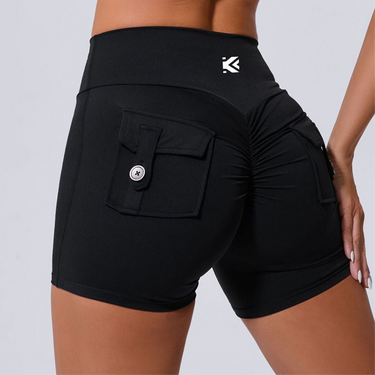Cute Yoga Shorts with Pockets - KOKOU
