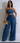 Denim Strapless Two-Piece Wide-Leg Pants Set