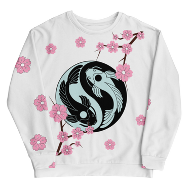 Yin Yang Koi Sakura Sweatshirt - KOKOU