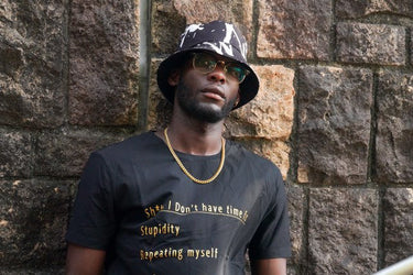 Blunt Mood Graphic Tee – Black Gold Print - KOKOU