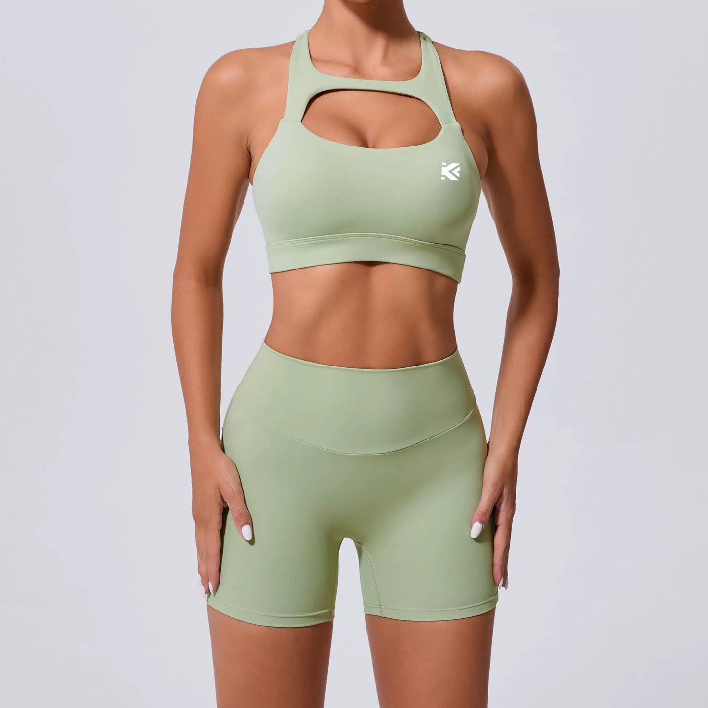 Cute Summer Yoga shorts sets