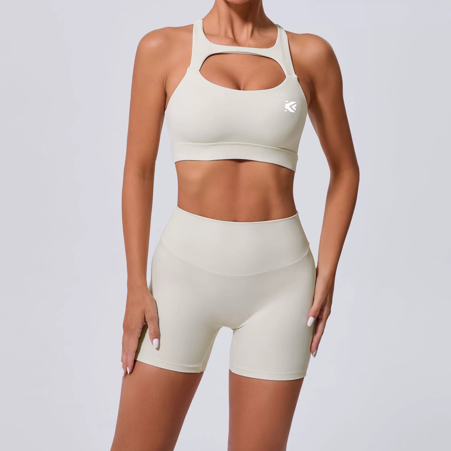 Cute Summer Yoga shorts sets