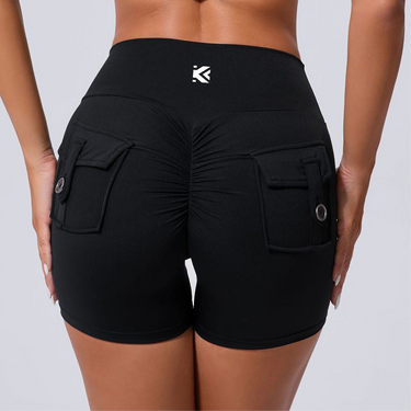 Cute Yoga Shorts with Pockets - KOKOU