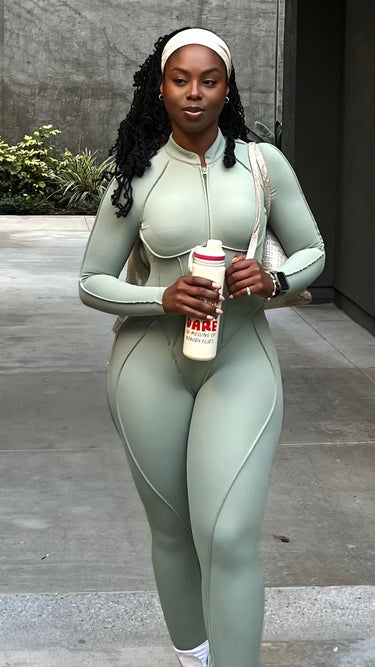 Women’s Sculpt Bodyfit Jumpsuit – Open Back Tummy Control - KOKOU