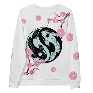 Yin Yang Koi Sakura Sweatshirt - KOKOU